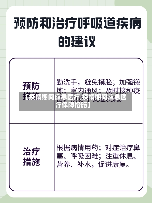 【疫情期间应急医疗,疫情期间应急医疗保障措施】-第3张图片